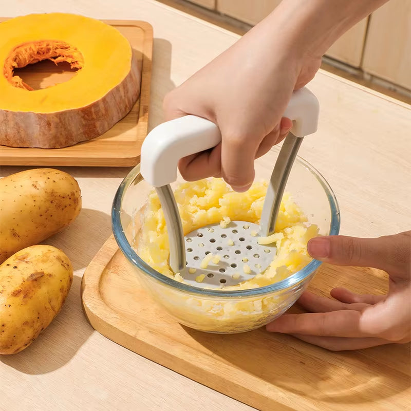 Manual Non Slip Potato Masher Presser Fruit Vegetable Juicer Kitchen Tool