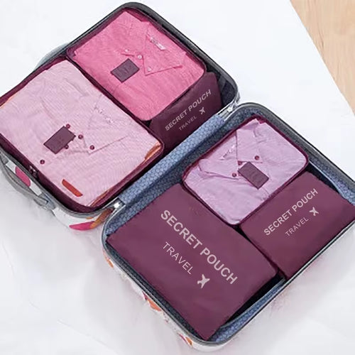 6 Pcs Travel Luggage Storage Bags, Versatile Lightweight Storage Pouch, Dustproof Duffle Bag