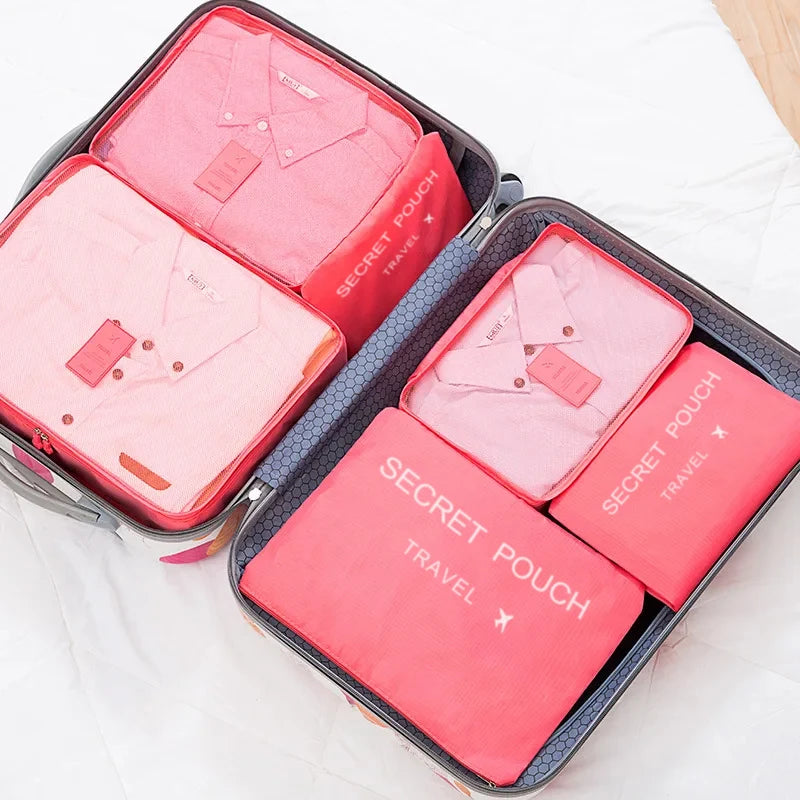 6 Pcs Travel Luggage Storage Bags, Versatile Lightweight Storage Pouch, Dustproof Duffle Bag