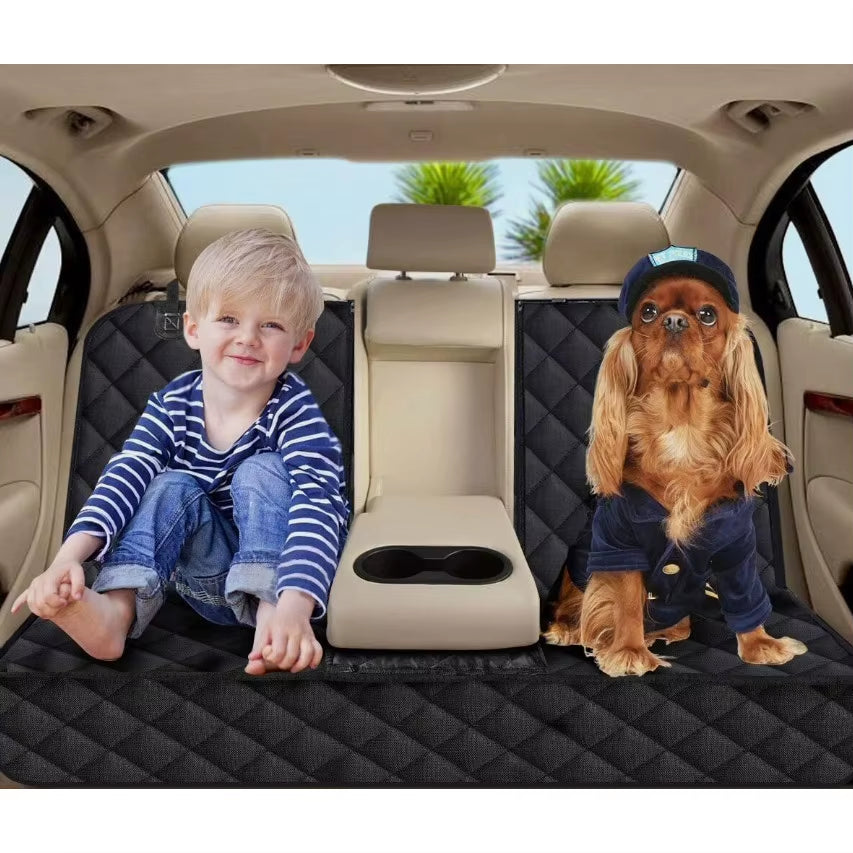 Dog Seat Cover Hammock for Back Seat Durable Waterproof Car Truck Suv Seatbelt
